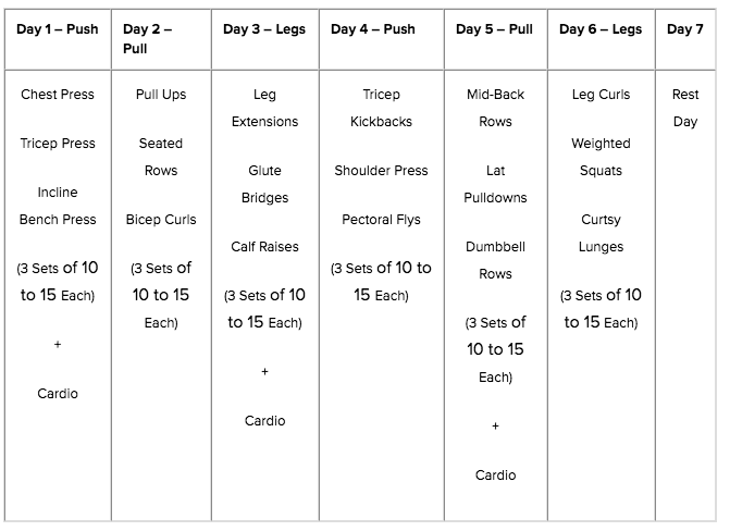 Push Pull Legs Routine 3