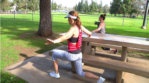 bodyweight lunge