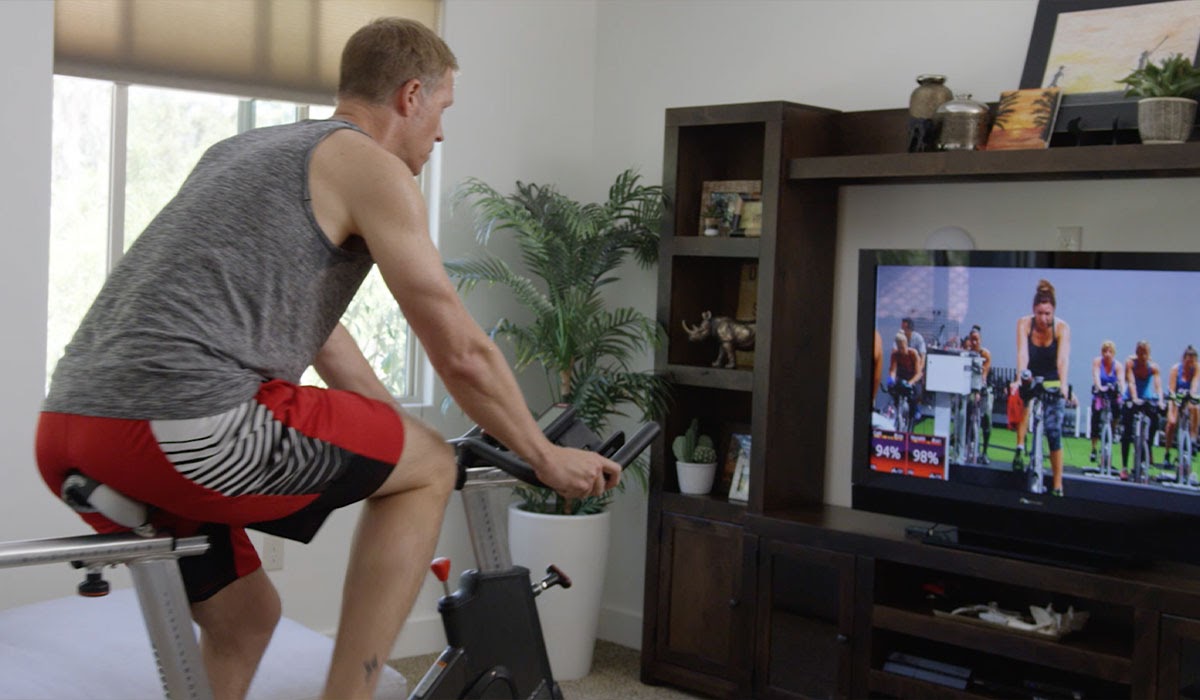 indoor cycling at home workout