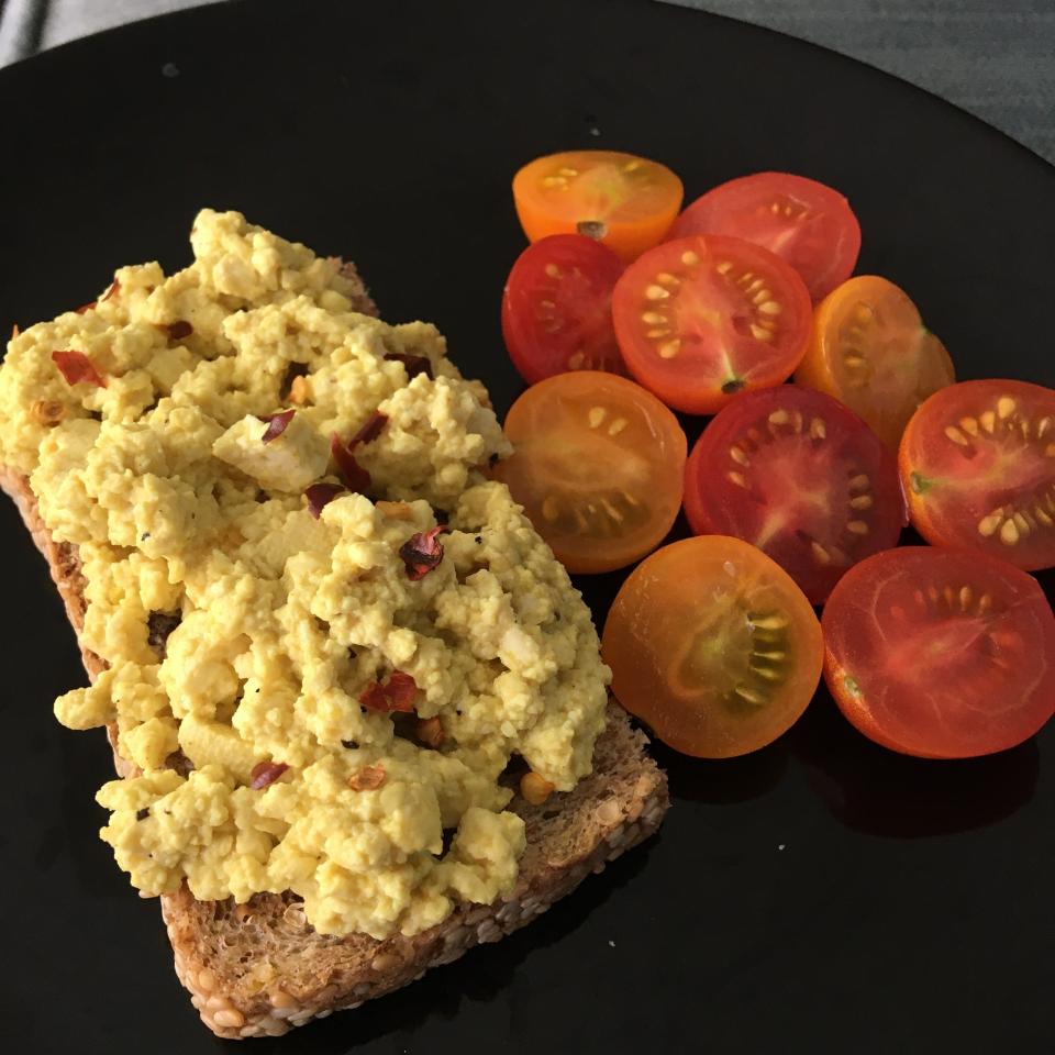 tofu scramble on toast